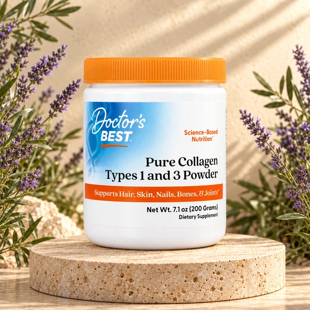 Doctor’s Best — كولاجين النوع 1 و3 · 200 غرام — الواجهة